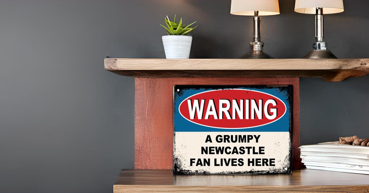 Grumpy Newcastle Fan Sign