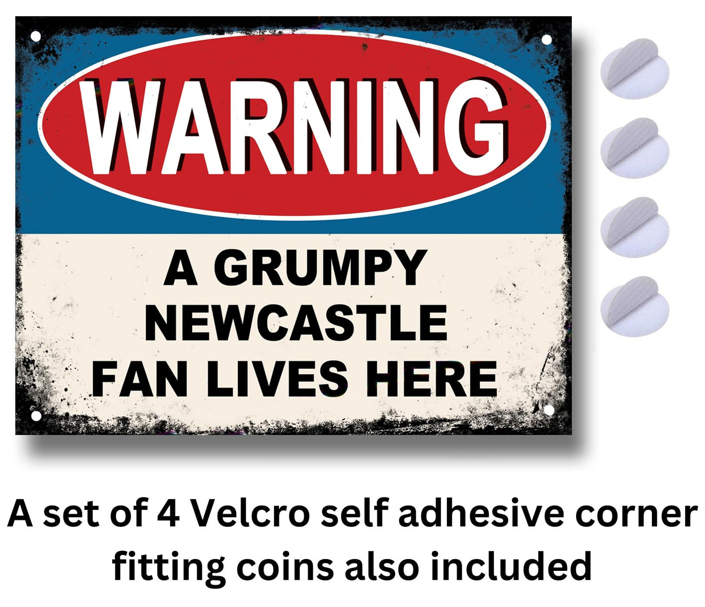 Grumpy Newcastle Fan Sign
